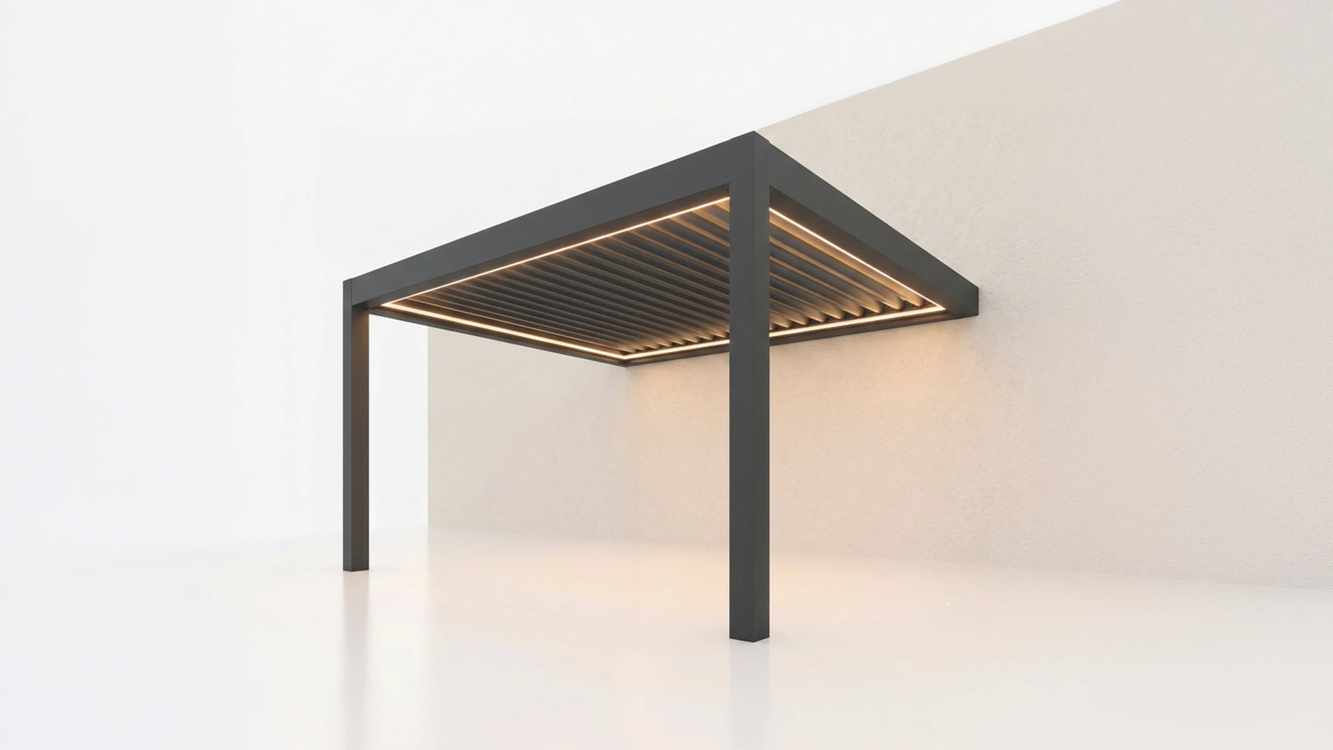 Pérgola adosada a la fachada